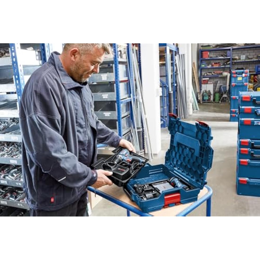 Bosch Professional L-BOXX 136 Stackable Tool Case – 14.7L ABS Plastic