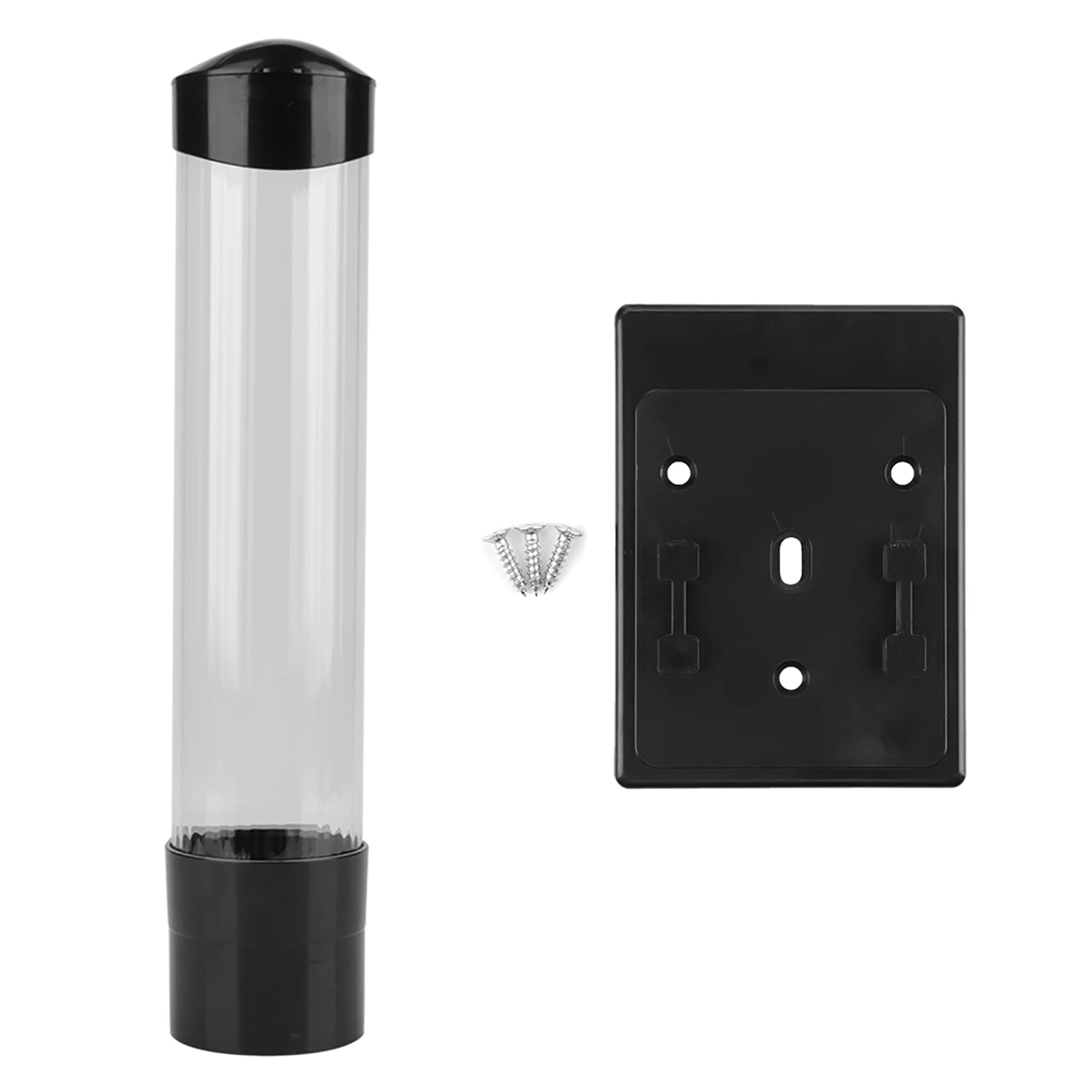 DEWIN Wall Mounted Cup Dispenser | ABS Plastic Holder for 60-80 Cups