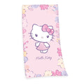 Hello Kitty Pink Velour Beach Towel – 100% Cotton, 75 x 150 cm