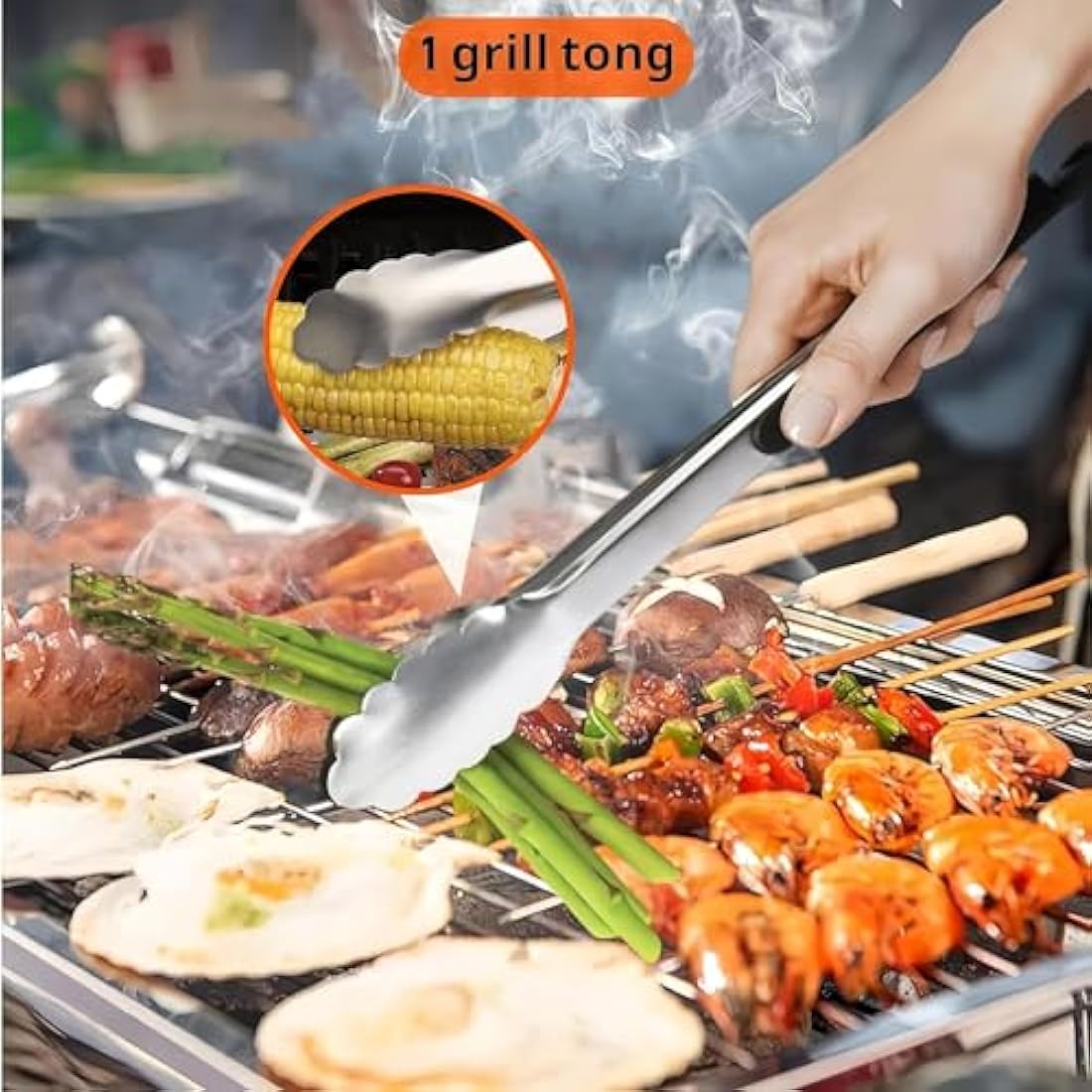 Onlyfire 9-Piece BBQ Griddle Spatula Tool Kit with 12" Melting Dome