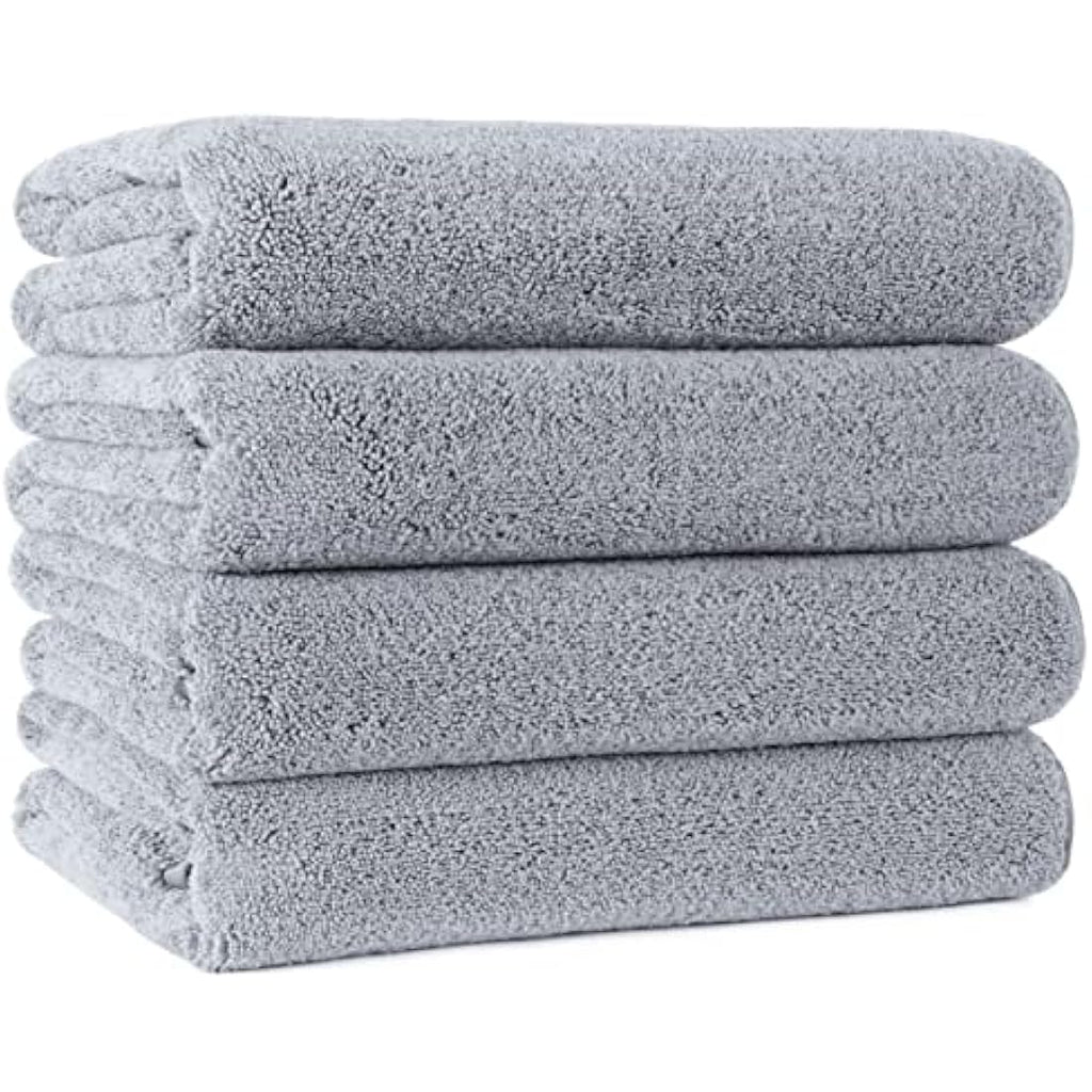 Polyte Microfibre Bath Towel - Quick Dry Lint Free - 4 Pack (76x145cm)
