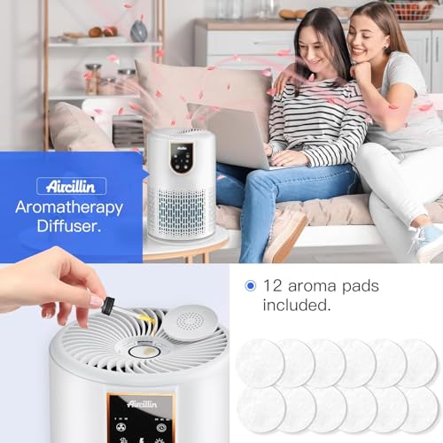 Aircillin H13 HEPA Air Purifier for Home | 798 Sq Ft with Aromatherapy