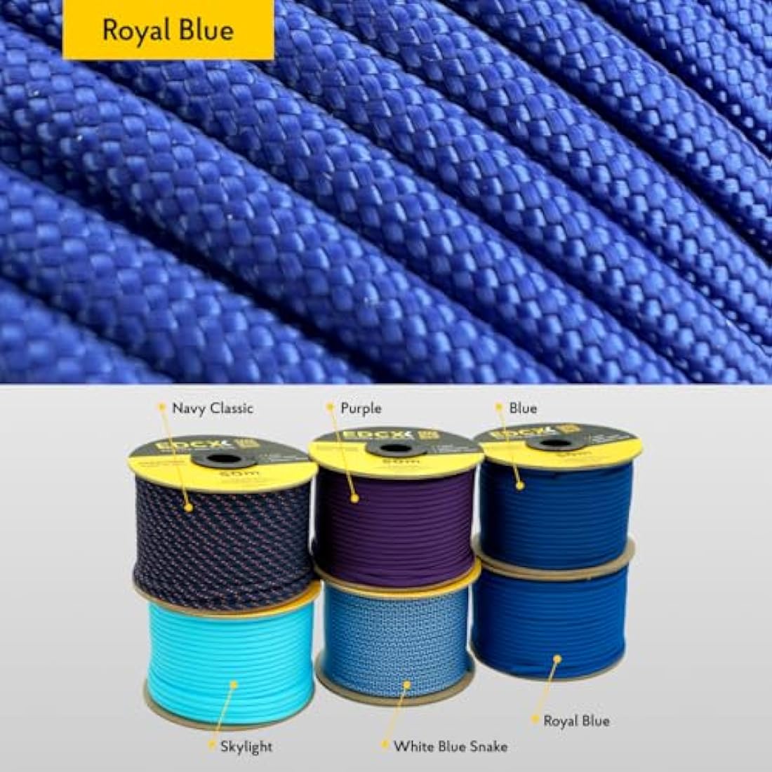 EDCX 550 Paracord – 4mm 7-Strand Nylon Rope for Camping and DIY