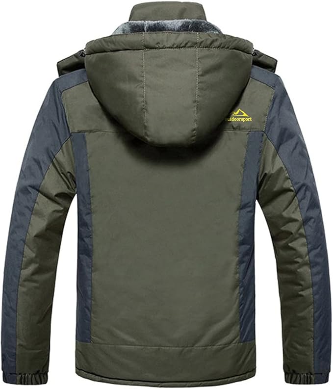 Massive Discounts Men's Winter Ski Jacket – Water-Repellent Fleece Lined Coat