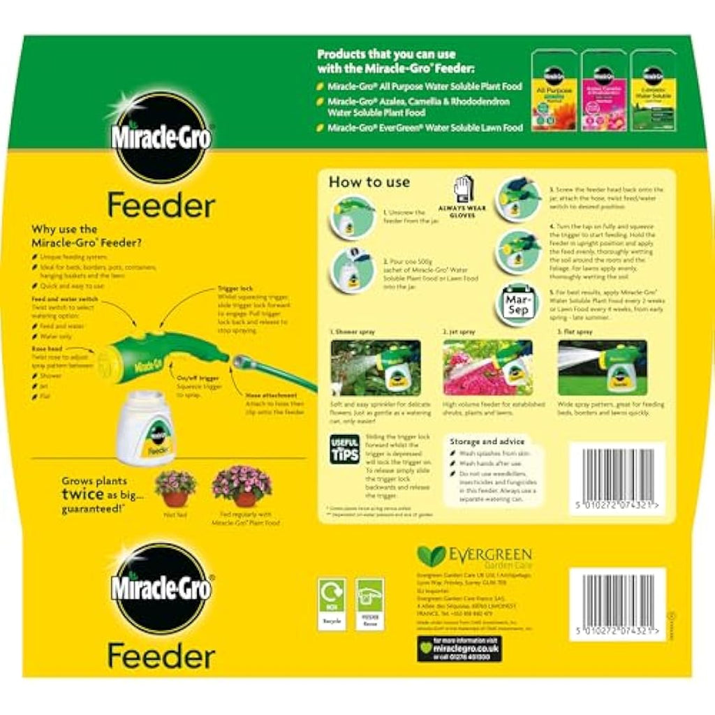 Miracle-Gro Garden Hose Feeder Unit for Soluble Plant Food Fertilizer