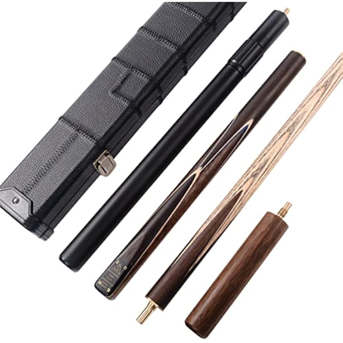 CUESOUL 57" Rosewood 3/4 Snooker Cue Set with Case and Extension