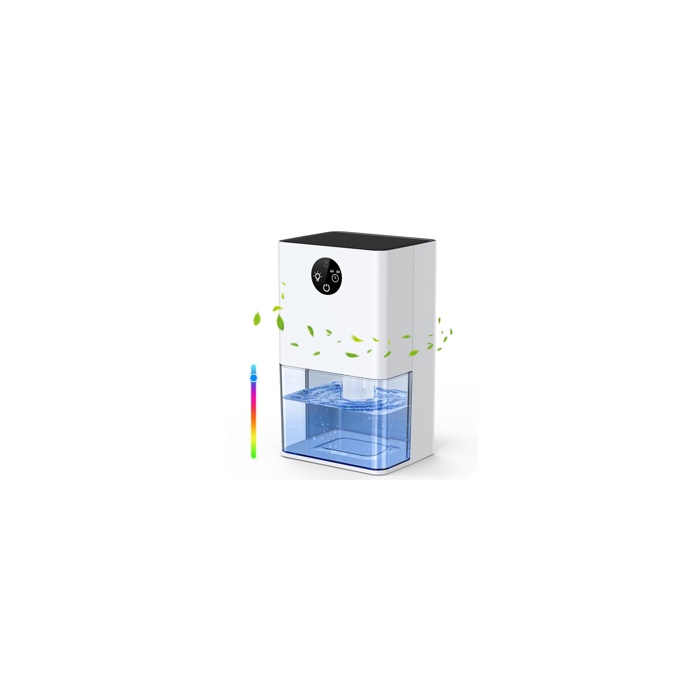 Jolof Store Electric Dehumidifier – 63oz Ultra Quiet with 7 Color LED