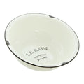 Le Bain Metal Wash Bowl – Cream White Enamel Style Vintage Basin