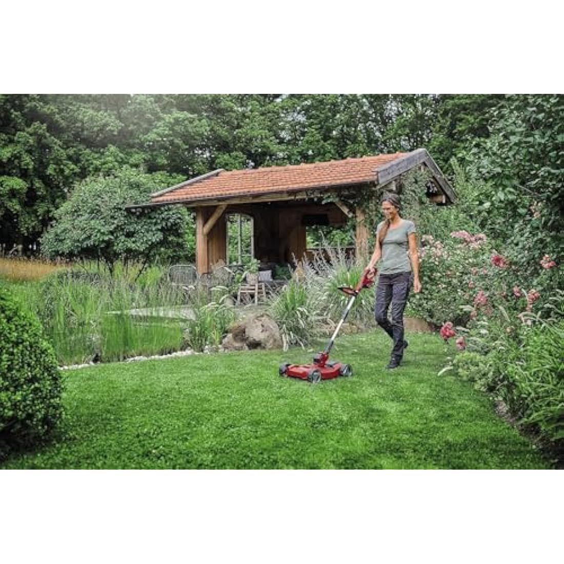 Einhell 18V Cordless Grass Trimmer & Mower – 28cm Cutting Width