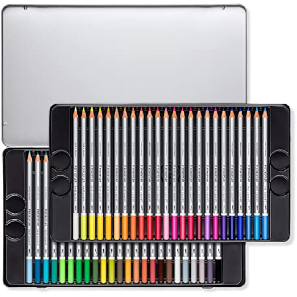 Staedtler Karat Aquarell Watercolour Pencils - Tin of 48 Assorted Colours