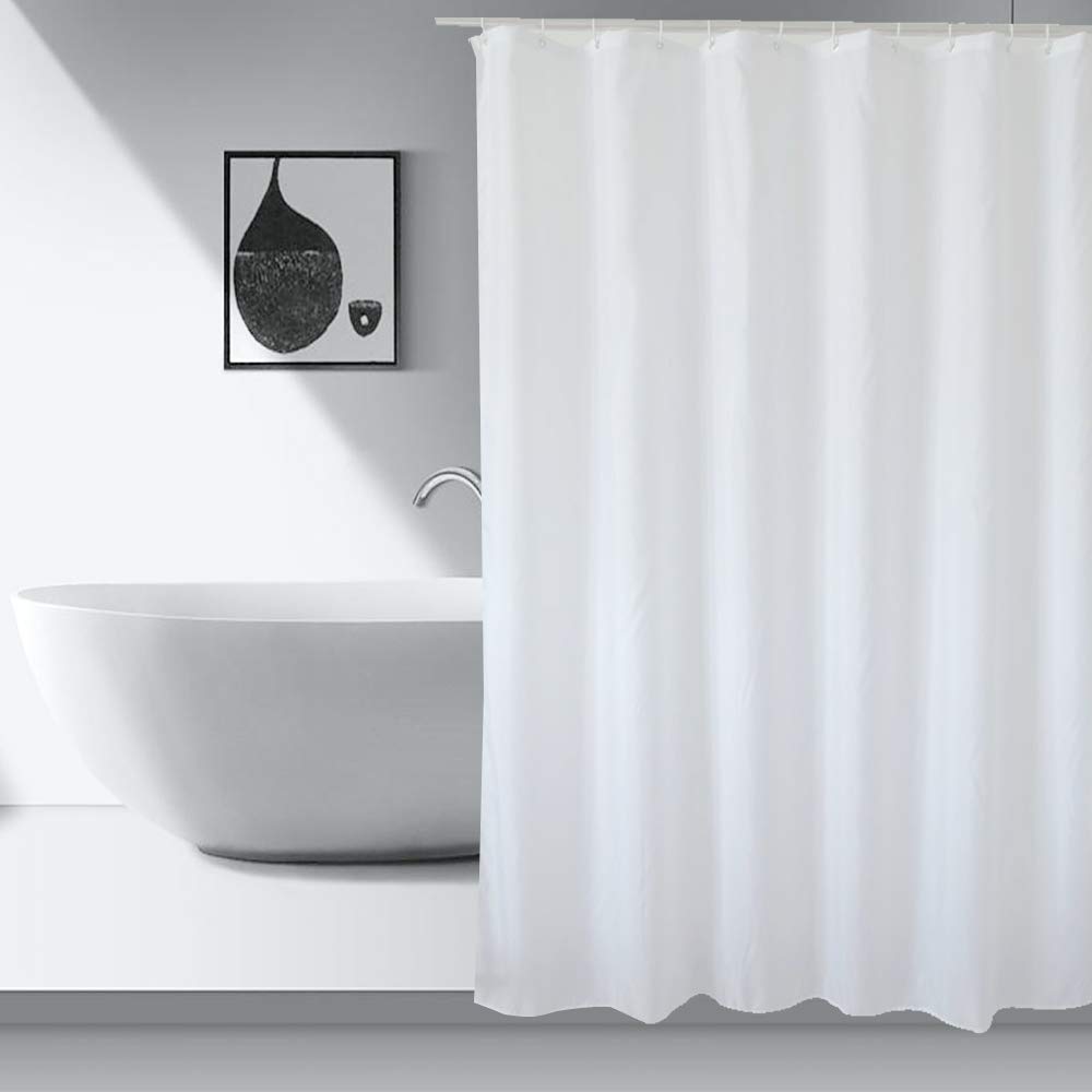 KnnRiim Shower Curtain | 200x200cm Waterproof Polyester with Weighted Hem