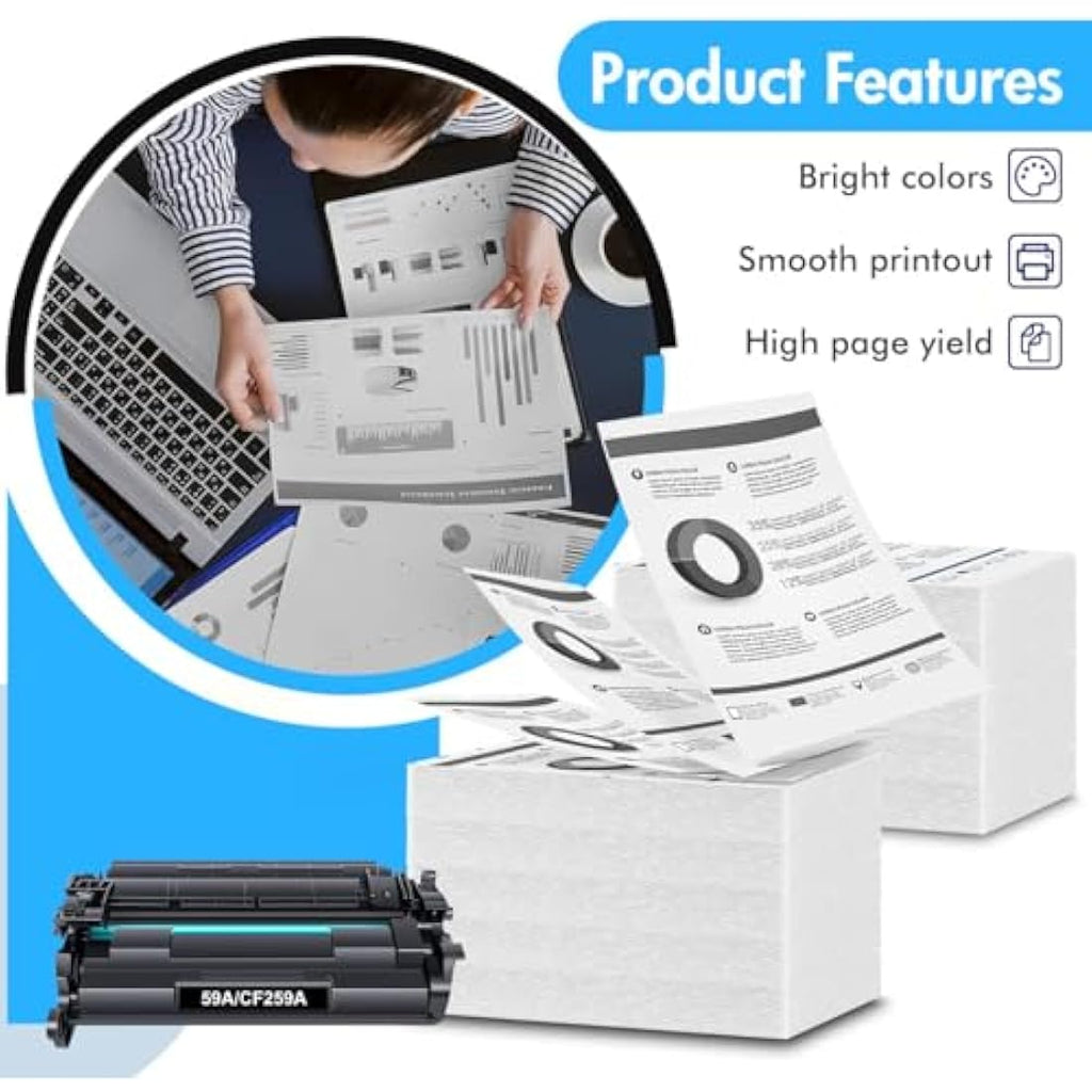 INFITONER Compatible HP 59A CF259A Black Toner for LaserJet Pro M404 M428
