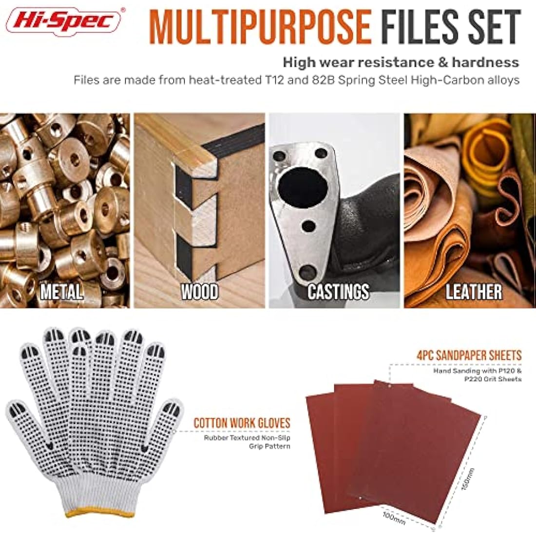 17 Pc Metal File Set – Steel Hand & Needle Files with Case