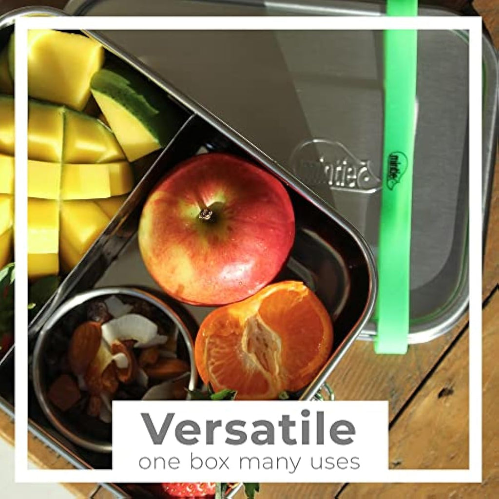 Mintie Stainless Steel Lunch Box Set – 4-Piece Leakproof Meal Prep Bundle