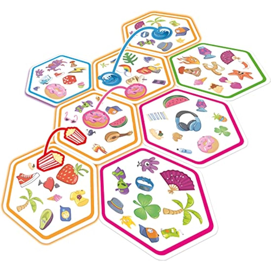 Asmodee Dobble Connect - Fast Reaction Card Game for Families & Teams