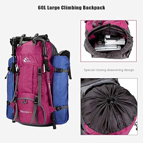 60L Waterproof Hiking Backpack – Lightweight Camping Rucksack