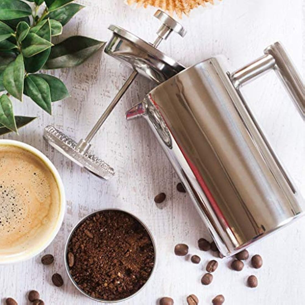 MaxMiuly French Press 1.5L | Insulated Double Wall Stainless Steel