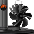MIVITOOM 6-Blade Wood Burning Stove Fan | Heat Powered Log Burner Fan