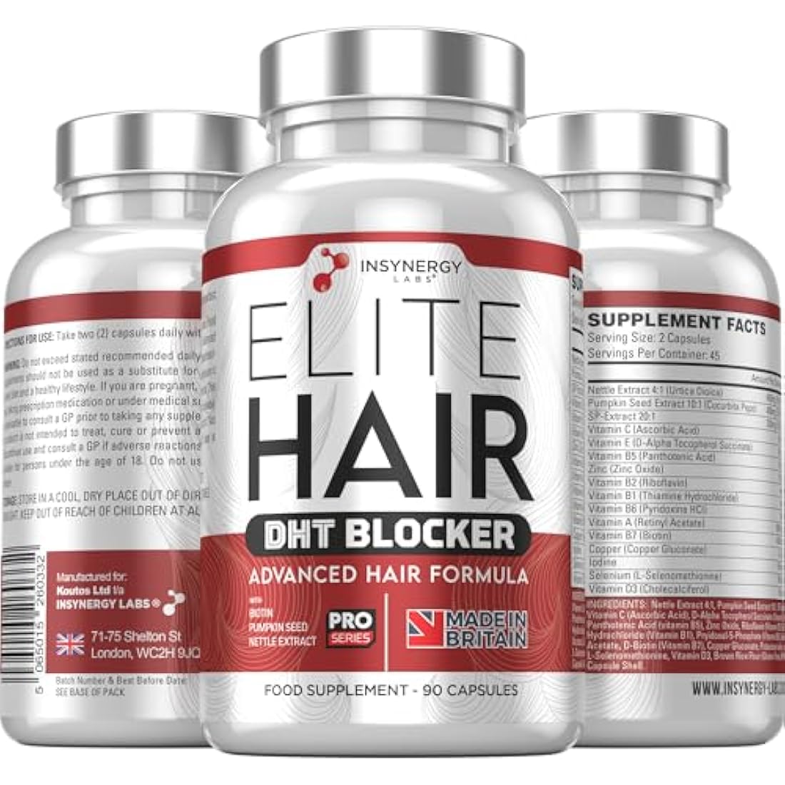Insynergy Labs DHT Blocker Hair Growth Supplement - 90 Capsules