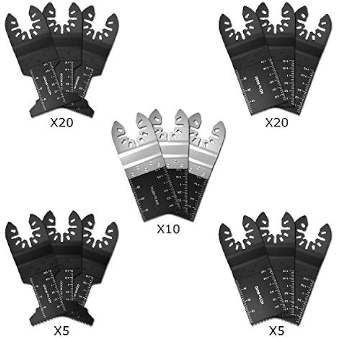 Jolof Store 60pc Oscillating Saw Blades | Universal Multitool Accessories