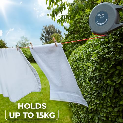 Vileda Cordomatic Retractable Washing Line – 15m Outdoor Clothes Line