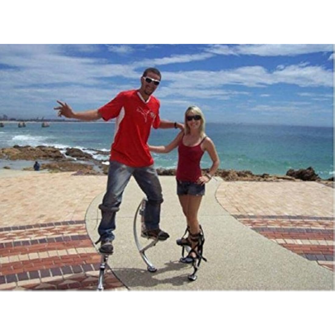 Skyrunner Kids Kangaroo Jumping Stilts – 30-50kg Aluminum Pogo Shoes