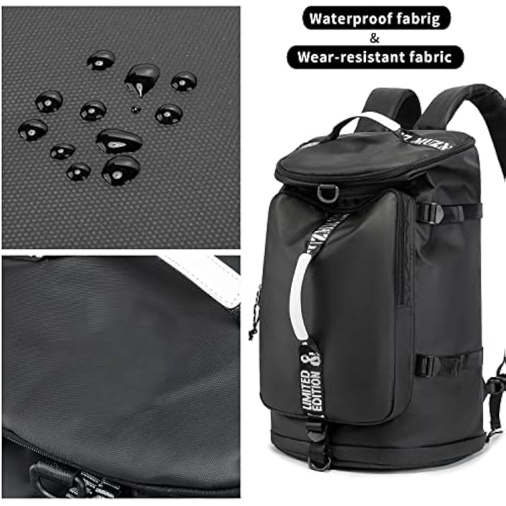 FUNYAGO 40L Gym Backpack – Waterproof Hiking Duffle Bag for Travel