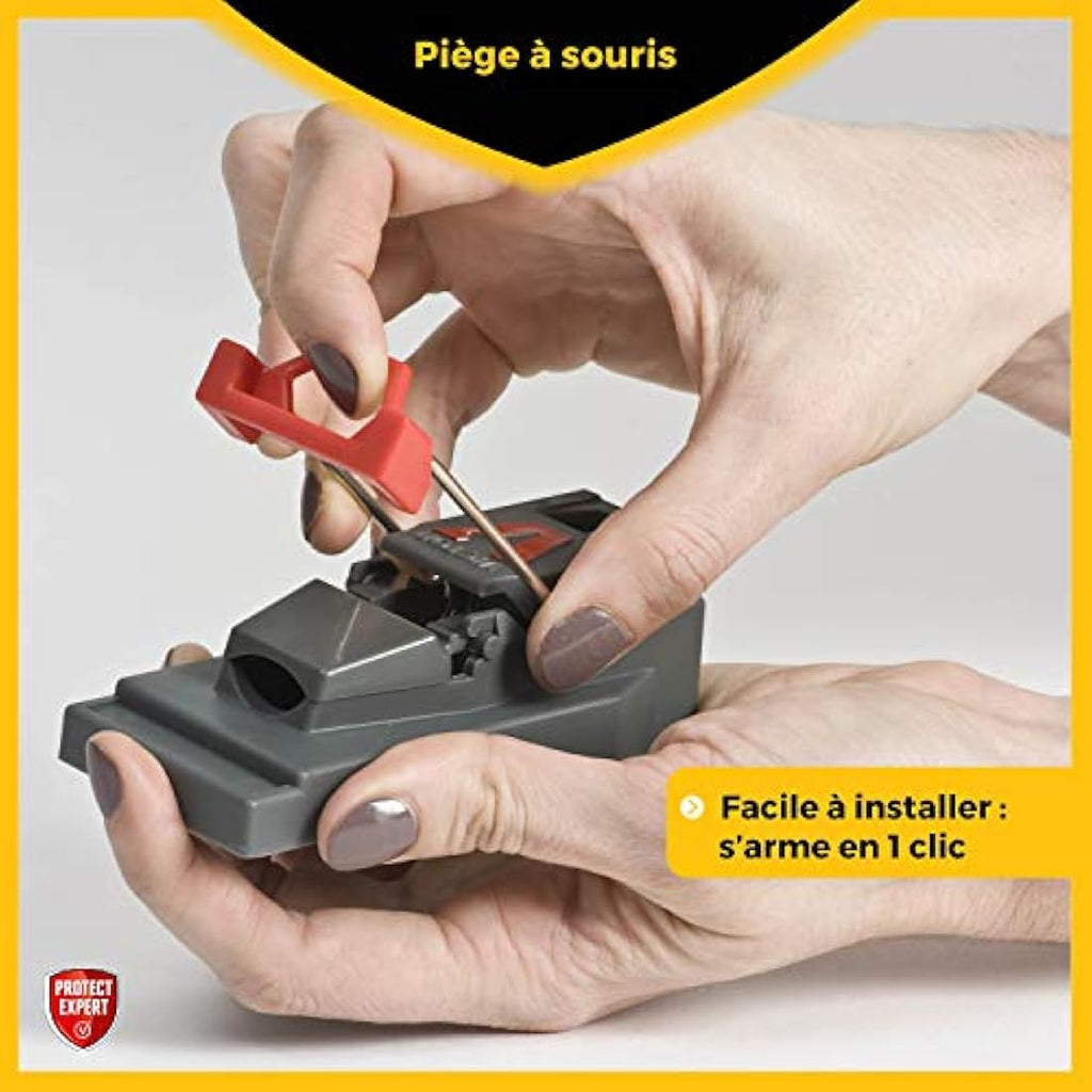 Protect Expert – Lot de 3 Tapettes à Souris en Plastique Réutilisables