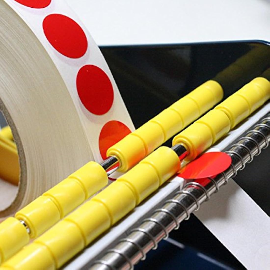 TE-Office Steel Label Dispenser | Manual Table Device for 75mm Labels
