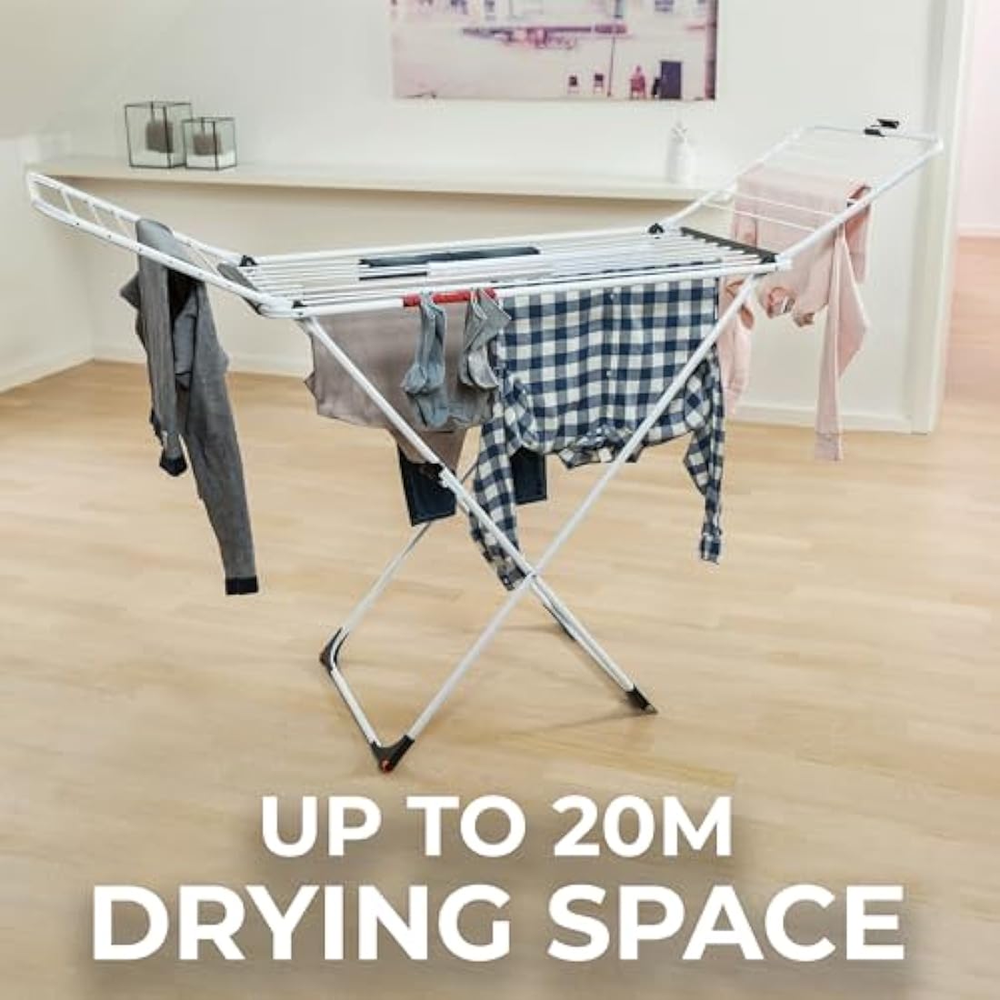 Vileda Extra X-Legs Clothes Airer – 20m Indoor Laundry Drying Rack