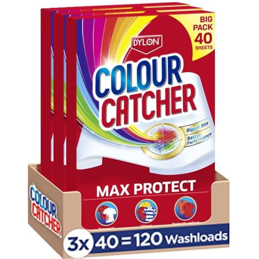 Colour Catcher Max Protect Laundry Sheets – Colour Protection – 120 Count