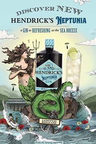 Hendrick’s Neptunia Gin – Limited Edition Coastal Botanical Gin, 70cl