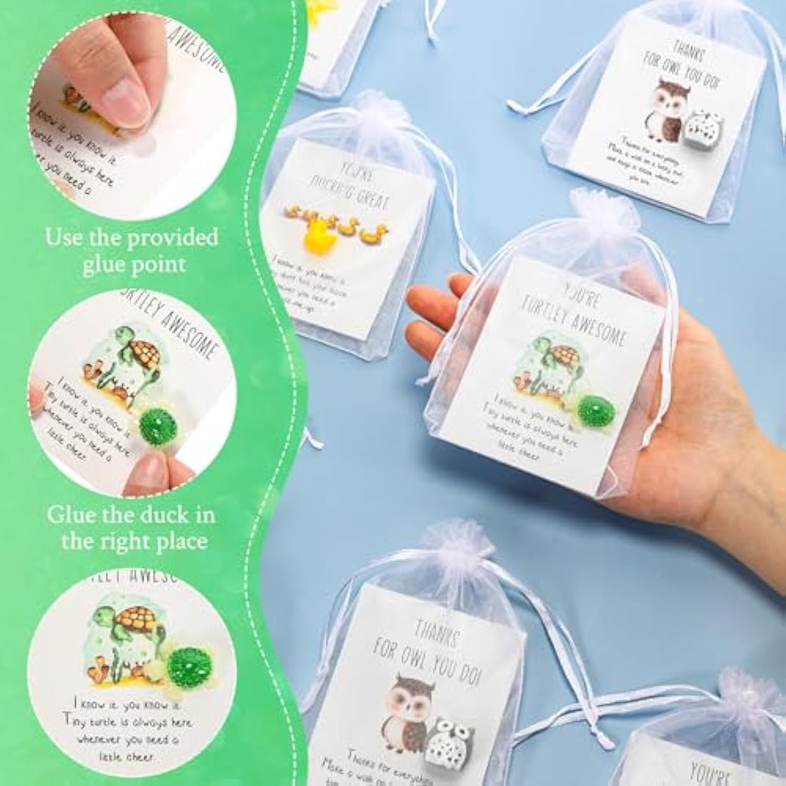 Jolof Store 50 Set Employee Appreciation Gifts – Bulk Animal Pun Cards