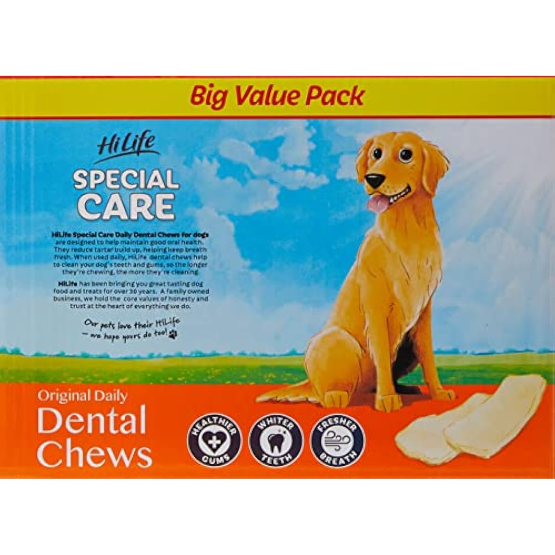 Jolof Store Special Care Rawhide Dog Dental Chews - 1kg Bulk Box