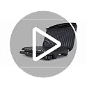 George Foreman Medium Fit Grill – Non-Stick Electric Panini Press, Black