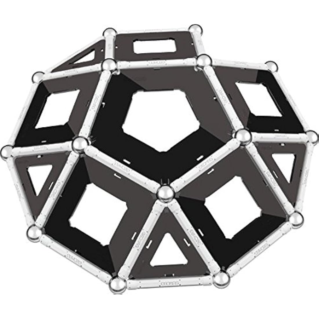 Geomag Black & White Magnetic Construction Set - 68 Piece STEM Toy