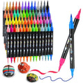 60 Colors Dual Tip Acrylic Paint Pens for Rock Painting