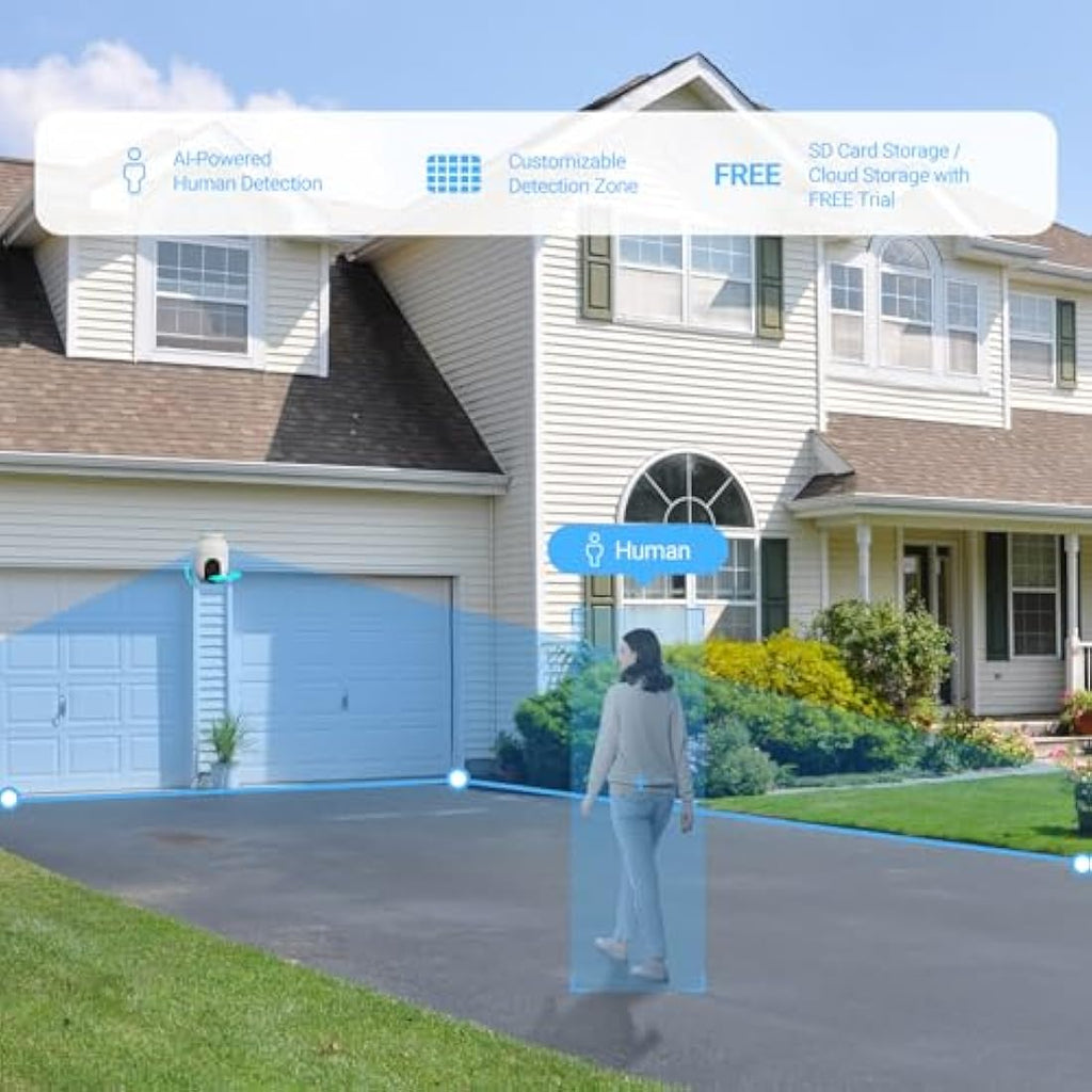 EZVIZ C8c 1080P Outdoor WiFi Security Camera | 360° PTZ & Color Night Vision