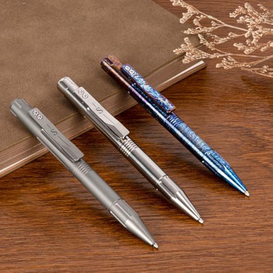 SMOOTHERPRO Titanium Bolt Action Pen | Parker Refill Compatible – Multicolor
