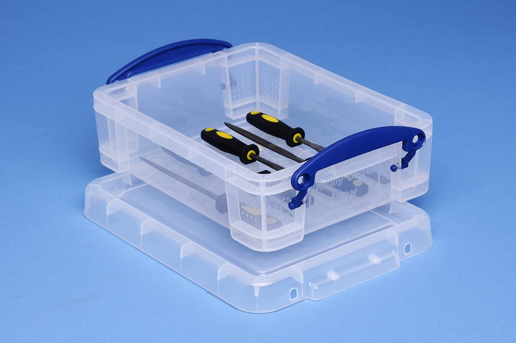 Really Useful Plastic Storage Box 1.75 Litre Clear
