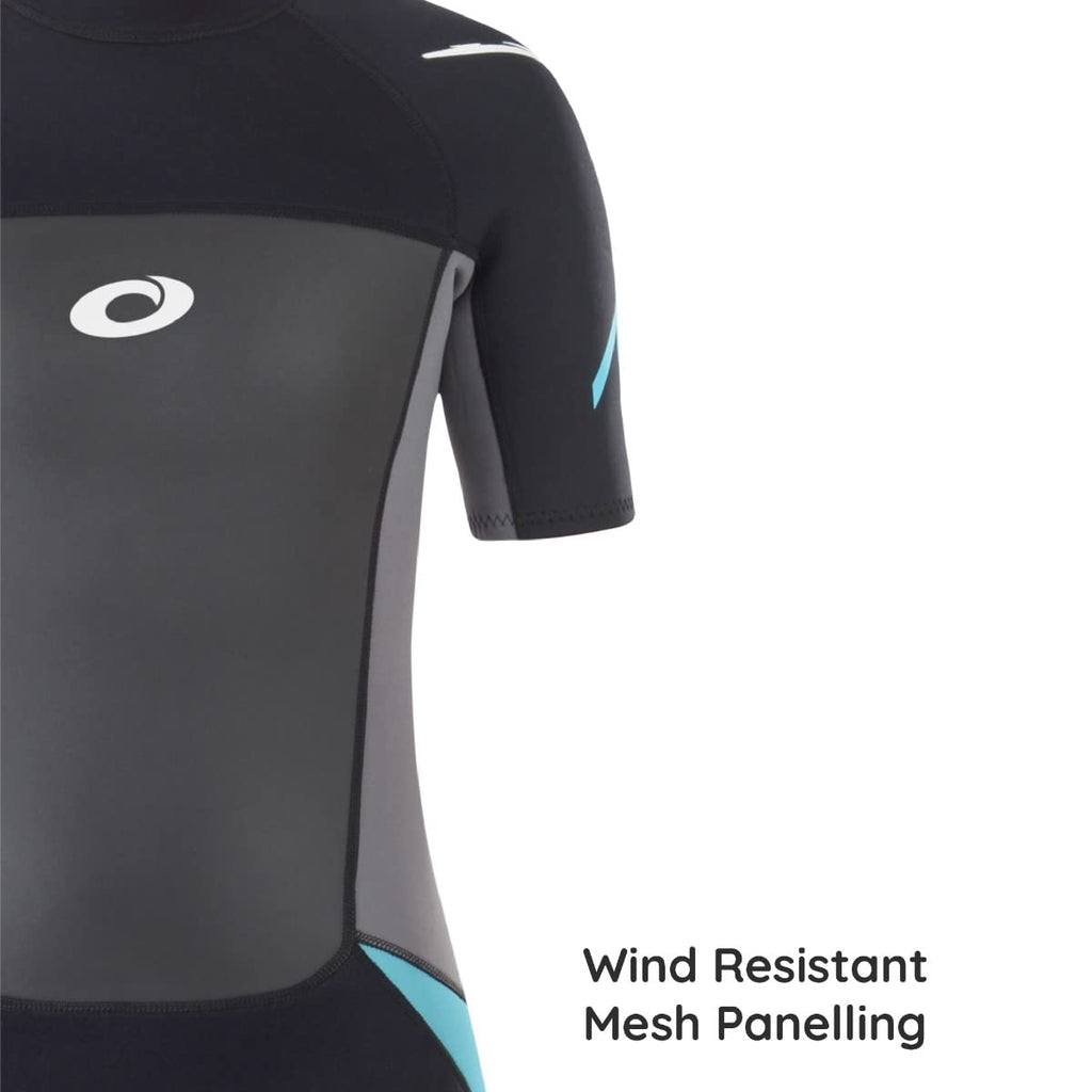 Osprey Women's Origin Shorty Wetsuit | 3/2mm Neoprene - Black/Blue