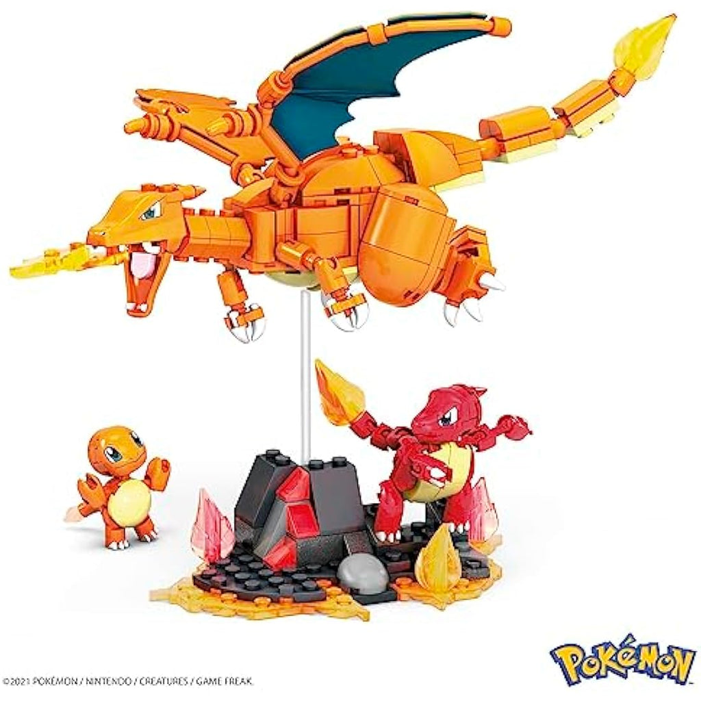 MEGA Pokémon Charmander Evolution Building Set - 3 Poseable Figures