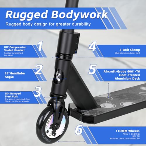 FREEDARE Pro Stunt Scooter – Complete Trick Scooter for Kids and Adults