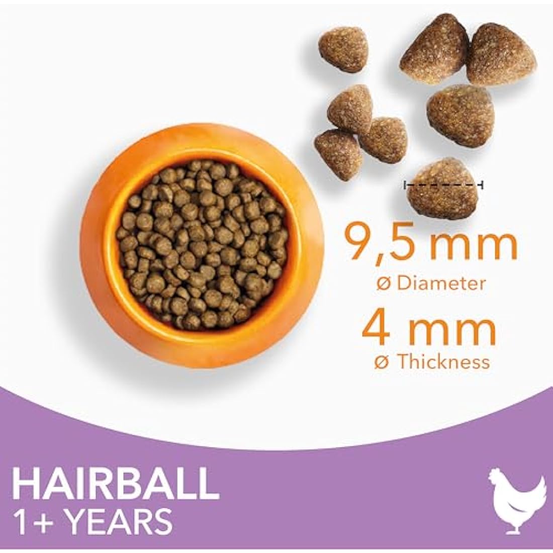 IAMS Hairball Control Dry Cat Food – Chicken Recipe – 10kg Bag
