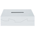 Spirella Silhouette Tissue Box Holder – White ABS Modern Storage