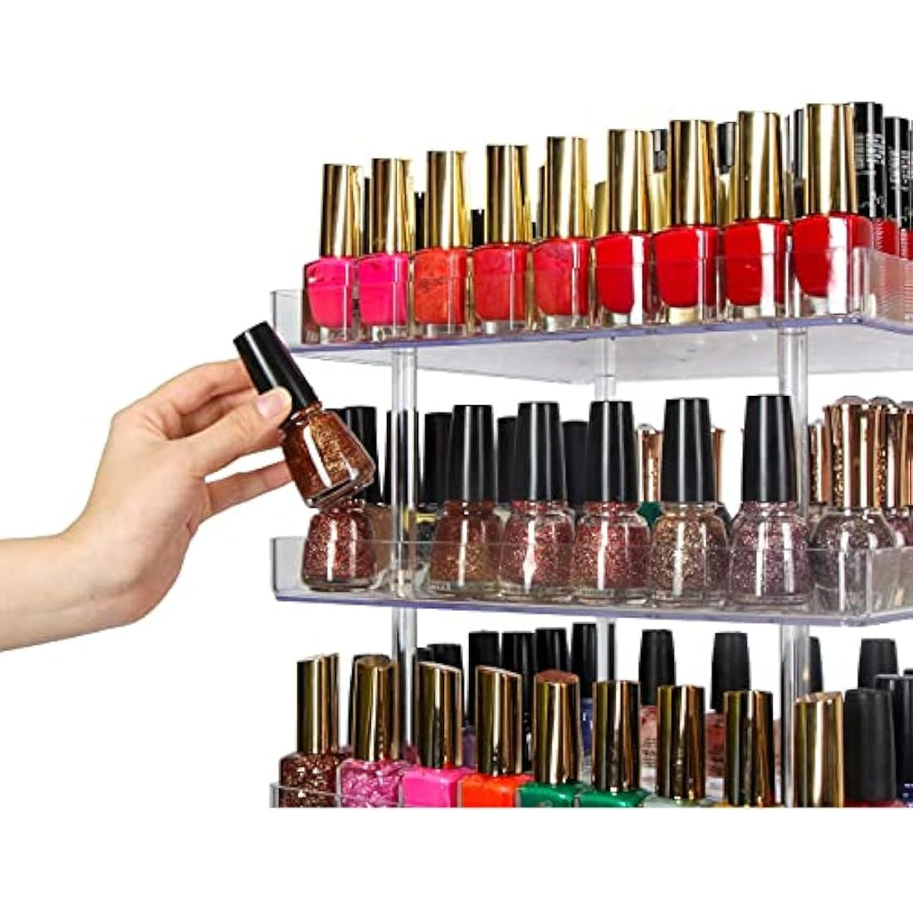 Jackcube Design 5 Tier Rotating Acrylic Nail Polish Display Rack