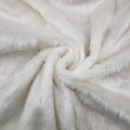 Bright White Faux Fur Fabric - 100% Polyester - 1m x 150cm