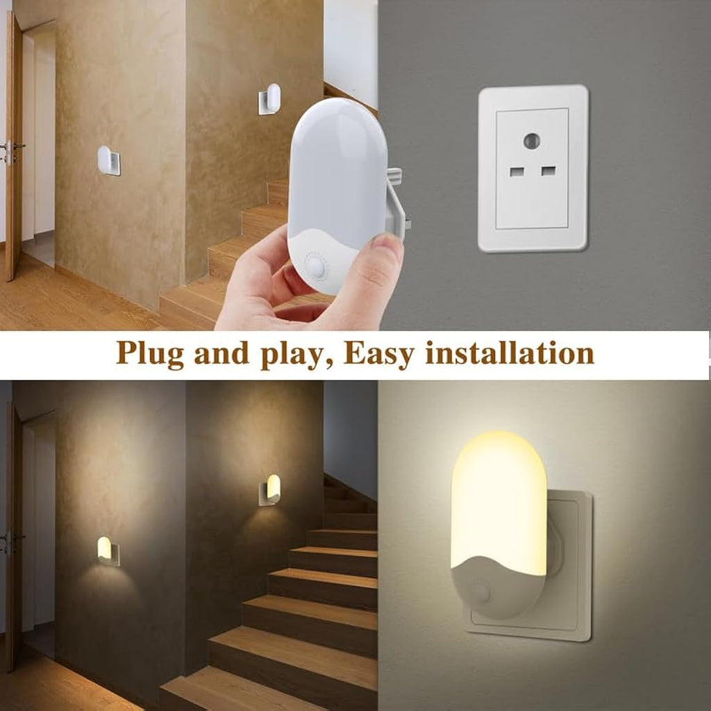 LED Night Light | 2 Pack Dusk to Dawn Sensor Warm White