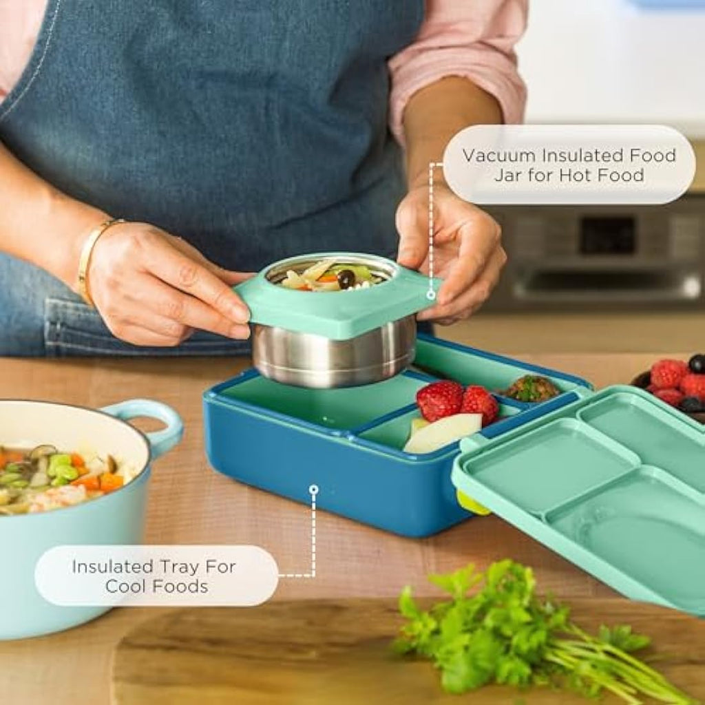 OmieBox Kids Bento Lunch Box – Insulated Hot and Cold Food Container