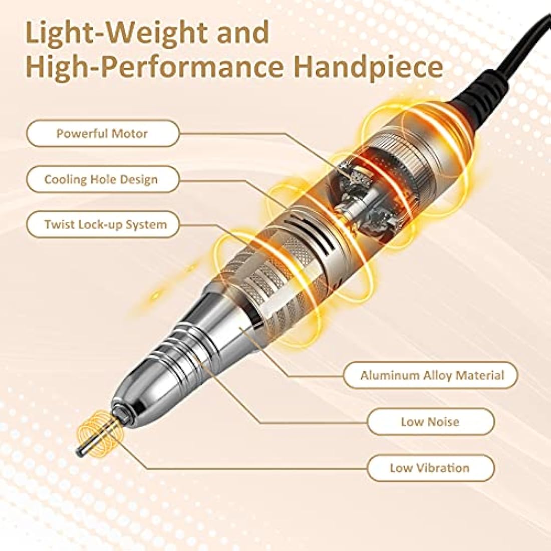 Madenia Professional Electric Nail Drill - 35000 RPM LCD Touch Screen